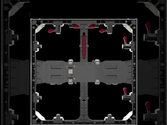 500×500×68mm 室内と室外の両方で,ダイ鋳型アルミ LEDキャビネット
