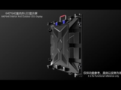 室内と室内の両方で 640*640*61.5mm アルミキャビネット 320*160mm LEDスクリーンモジュールのためのスーツ