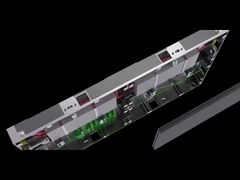 室内用640*360*48mmのアルミキャビネットスーツ 320*180mmのLEDスクリーンモジュール