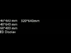 LEDスクリーンモジュール用、4種類のサイズのアルミキャビネット