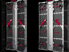 内外両用 500*1000*74mm アルミニウムシルバーキャビネット