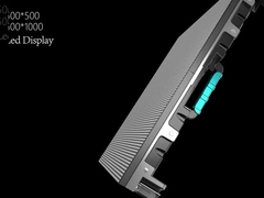 500mm*1000mm*67mm アルミキャビネット、250*250mm LEDスクリーンモジュール用