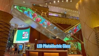 屋外用LED光電ガラス