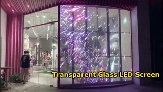 透明なガラスLEDスクリーン