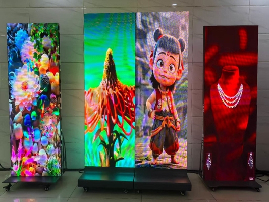 HD 屋内 P2.5 折りたたむ ブレケット ポスター ショッピングモール用 LED スクリーン ビデオ 壁