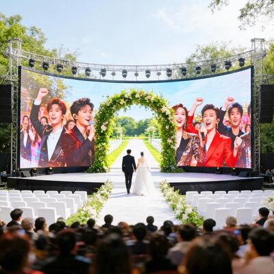 結婚式 LEDスクリーン 舞台背景 P5 LED 壁レンタル コンサート 舞台背景