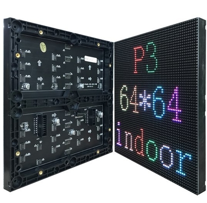 フル カラーLEDのマトリックス モジュール192x192mm 64x64pixel P3屋内SMD2121 LED表示スクリーン