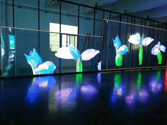高透明度透明ガラスLEDスクリーン 広い視角と低消費電力