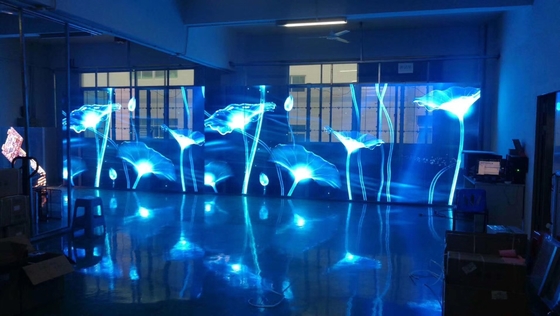 広い色域を備えた高解像度の透明な LED スクリーン