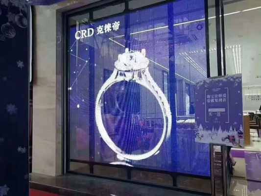 壁/天井/屋内/屋外用の床に取り付けられた透明な LED スクリーン