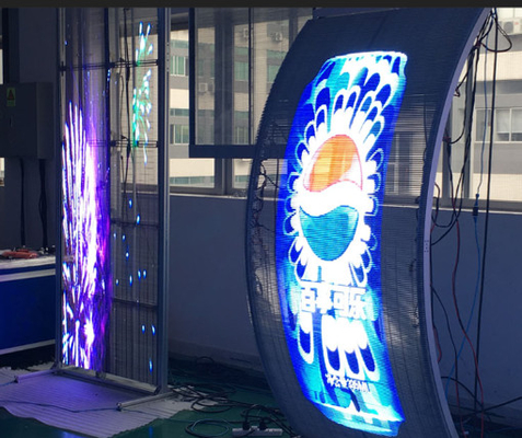 明るく透明な LED スクリーンの高解像度ビジュアル