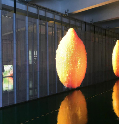 明るく透明な LED スクリーンの高解像度ビジュアル