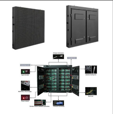 固定壁掛けの屋外LEDディスプレイ 最大800W/sqmの電力消費量
