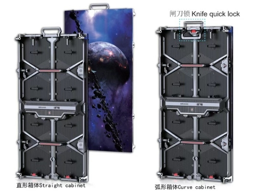 レンタル6500K色温度100000時間の寿命LEDのビデオ壁の