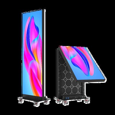 折りたたみ可能、接続可能、可動可能な P1.86 GOB LED ポスター ディスプレイ