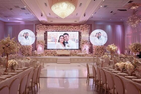 500x1000mm キャビネット モジュラー LED ディスプレイ パネル 結婚式 LED スクリーン レンタル