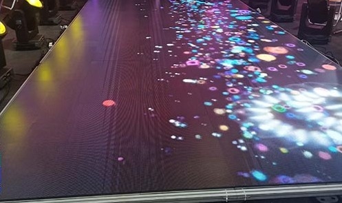SMD2121は導かれる0.5*1mがダンス・フロア レンタルP3.91mmの上でつけるディスコ ライトを雇う