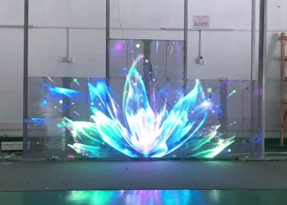 Longdaの表記の透明なガラス導かれたスクリーンの壁281兆1R1G1B