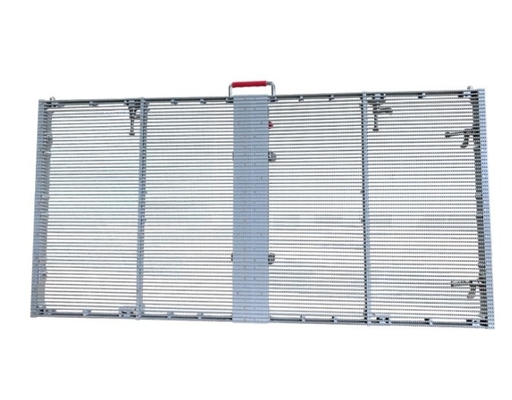 220W/ M2透明なLEDの網目スクリーンの屋外のガラス窓は5000nits 7.8mmを表示する