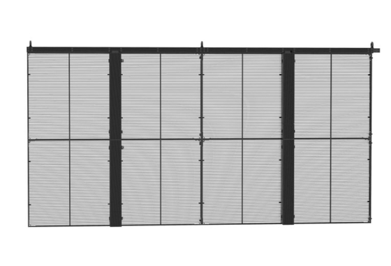 5000cd/M2透明なガラスLEDスクリーンのパネル1 11スキャンP5.6 LED網のカーテン