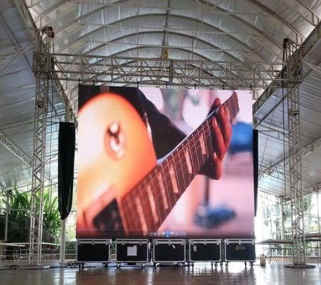 簡単にインストール,耐久性P3.91 室内/室外 LED スクリーン ステージ バックグラウンド カーブ LED ディスプレイ